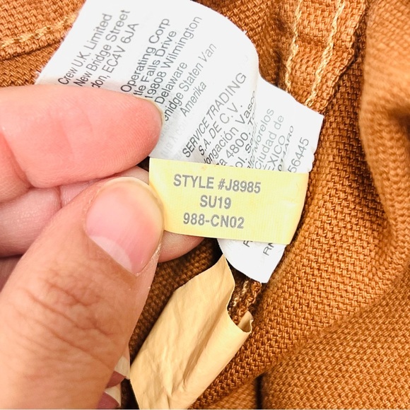 Madewell Emmett Wide-Leg Crop Pants Burnt Sienna, Size 37 Style J8985 - Picture 14 of 16